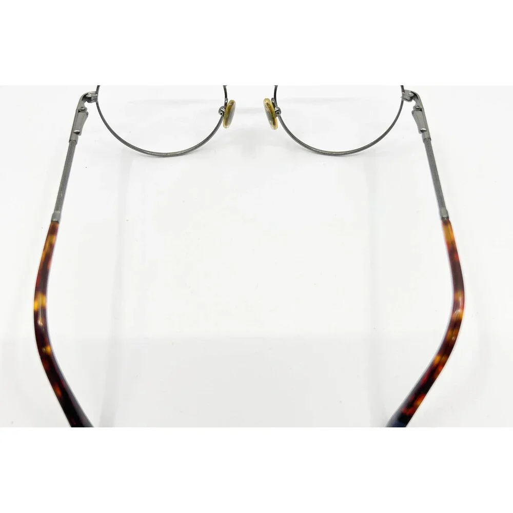 Gant Eyeglass Frames Mens Pewter Round Full Rim Tortoise Temple 47-20-140
